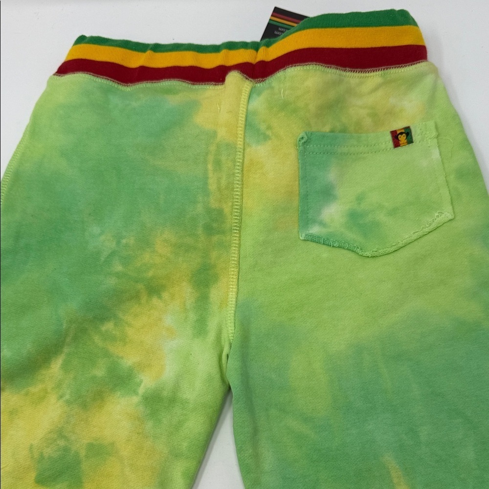 Appaman Green and Yellow Tie-Dye Kids Athletic Shorts NWT size 10 - Picture 3 of 6